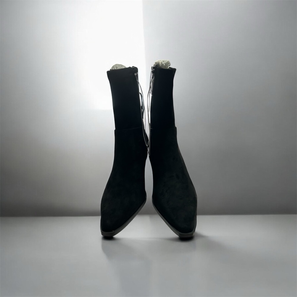 Ophelia Roe Memory Foam Classic Black Pointed-Toe Ankle Booties Size 8 NIB